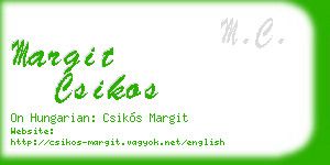 margit csikos business card